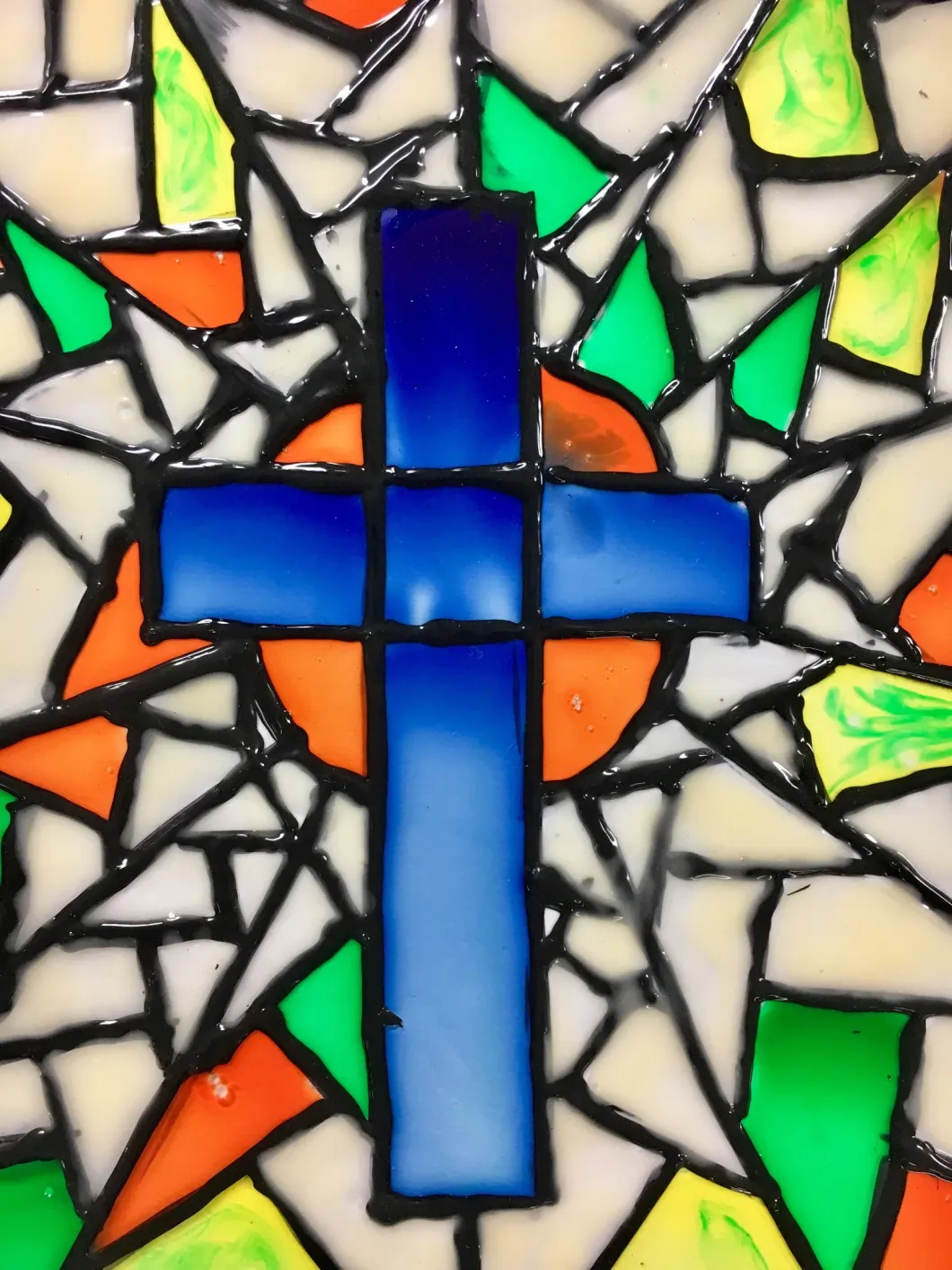 Faux Stained Glass Window
