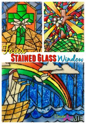 Faux Stained Glass window