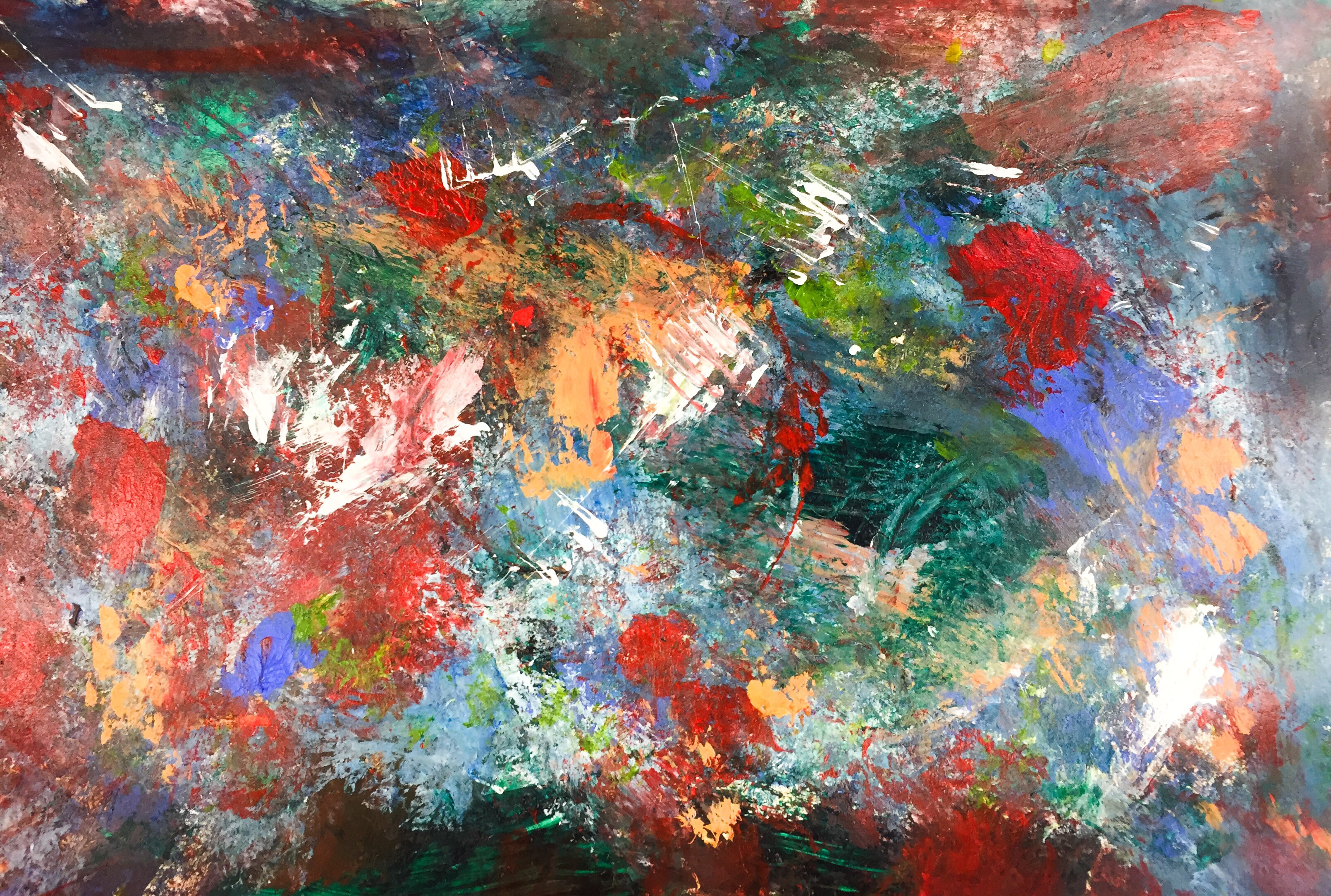 Featured: Leftover Acrylic Paint Textured Backgrounds