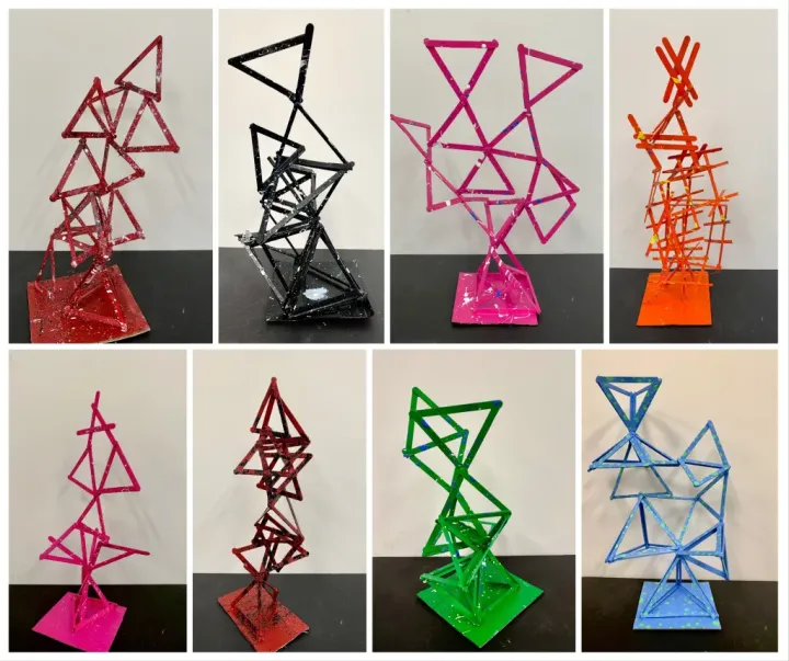 modular sculpture art lesson