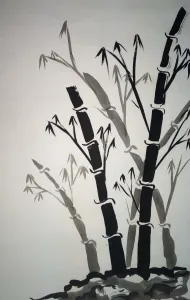 Sumie Painting bamboo