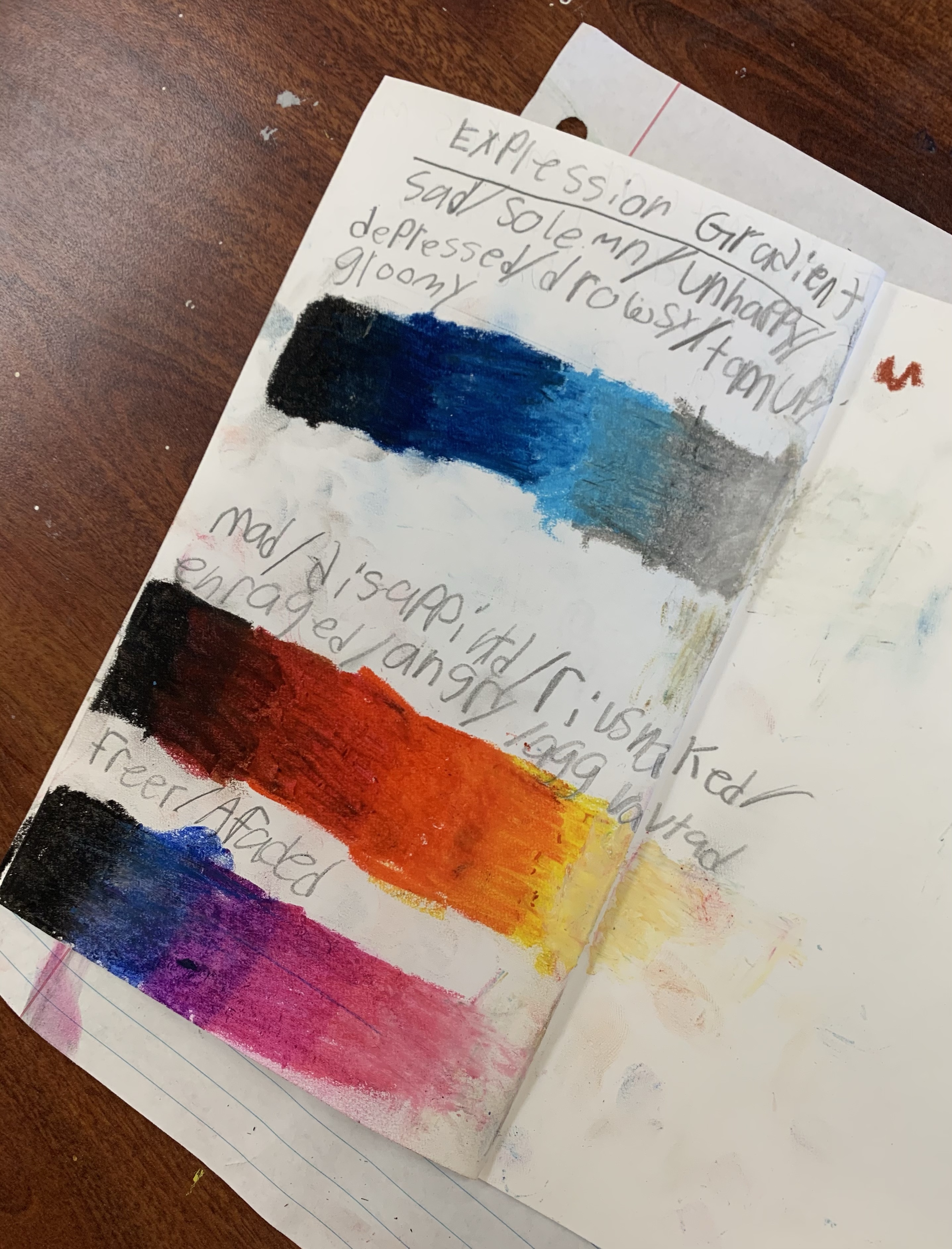 oil pastel gradient