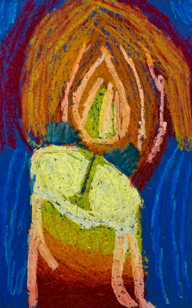 oil pastel candle lesson