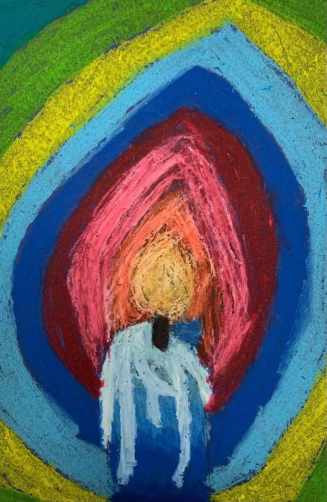 oil pastel candle lesson