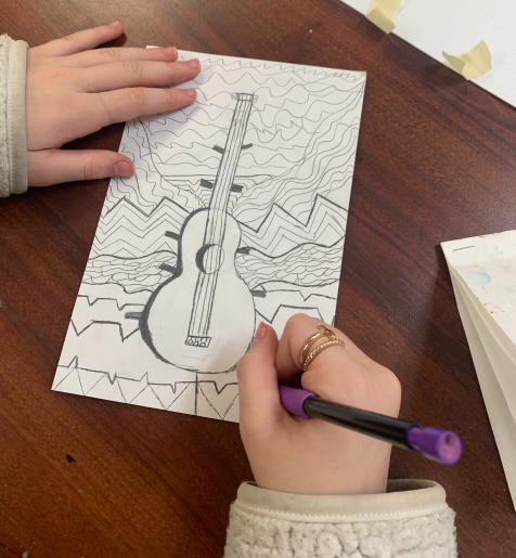 jazz printmaking art lesson
