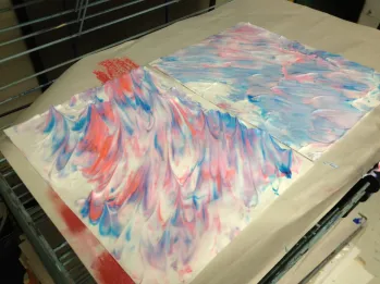 shaving cream print shaving cream print