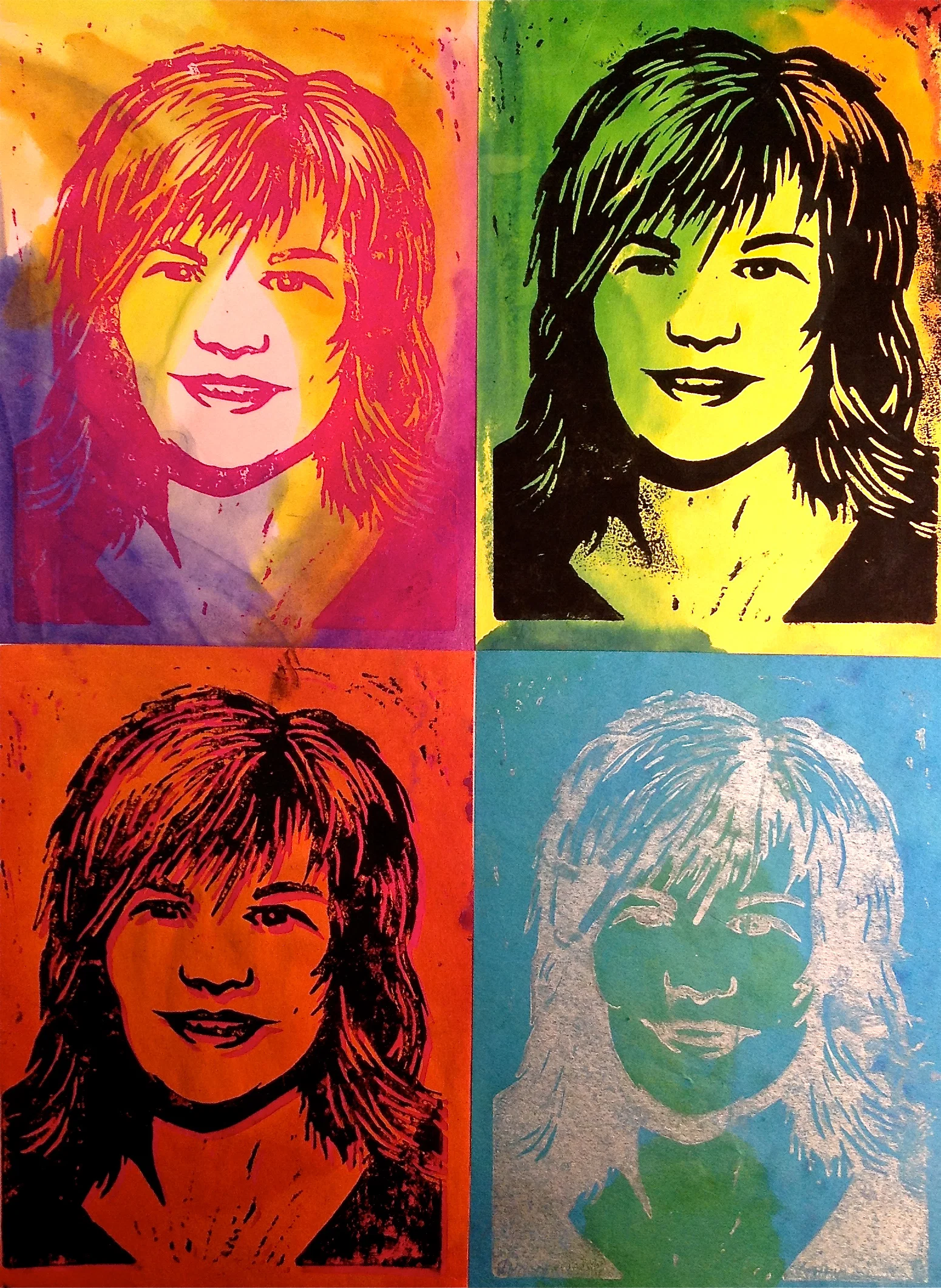 Featured: Pop Art Self-Portrait Warhol Printmaking Lesson