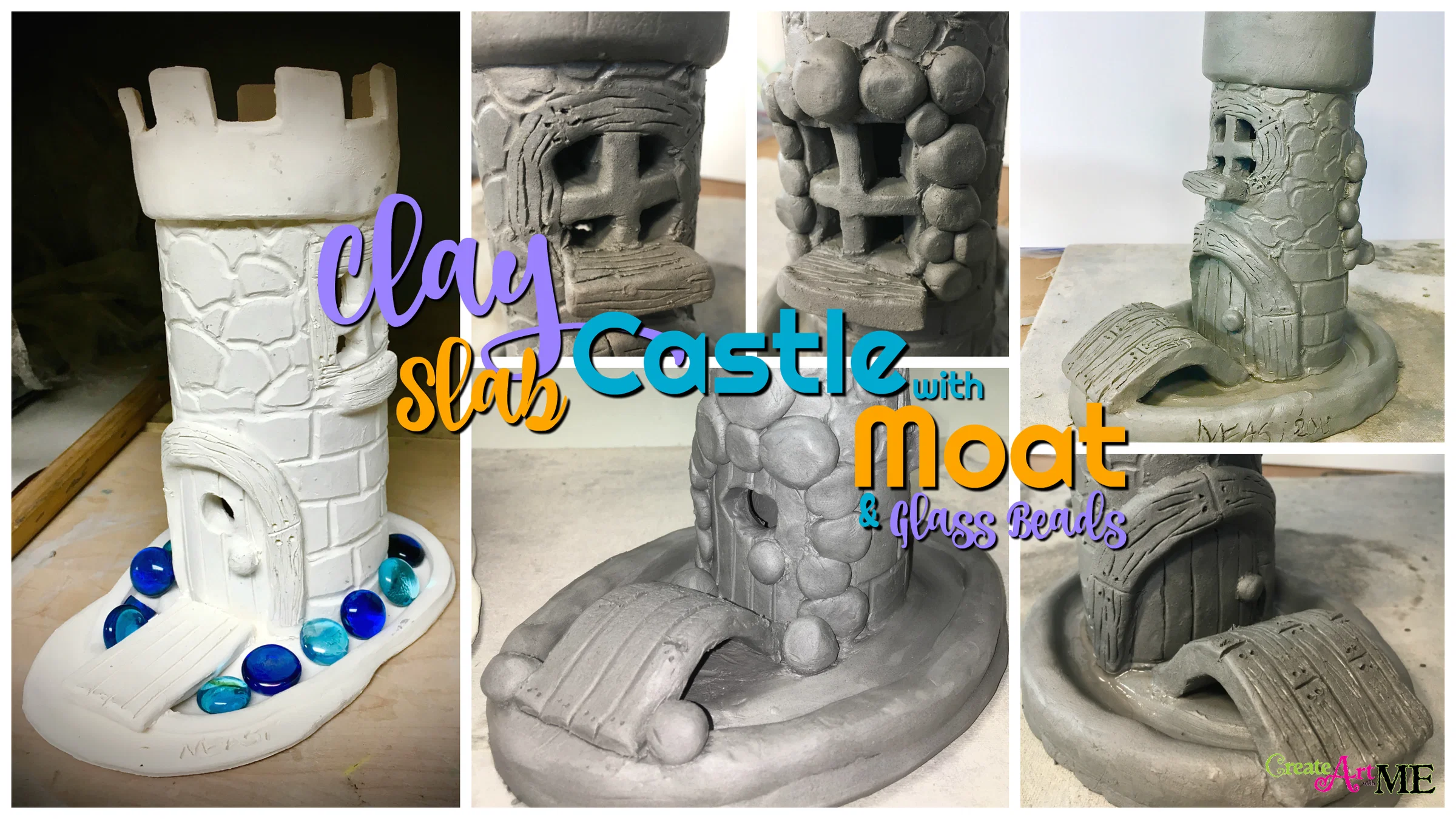 Featured: Clay Slab Castle with Moat and Glass Beads