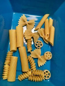 Clay Slab Wall Pocket with Pasta Noodle Designs