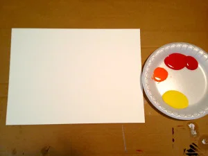 Paper surface used for example, but a canvas would work better