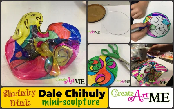 Dale Chihuly Shrinky Dink Mini-Sculptures