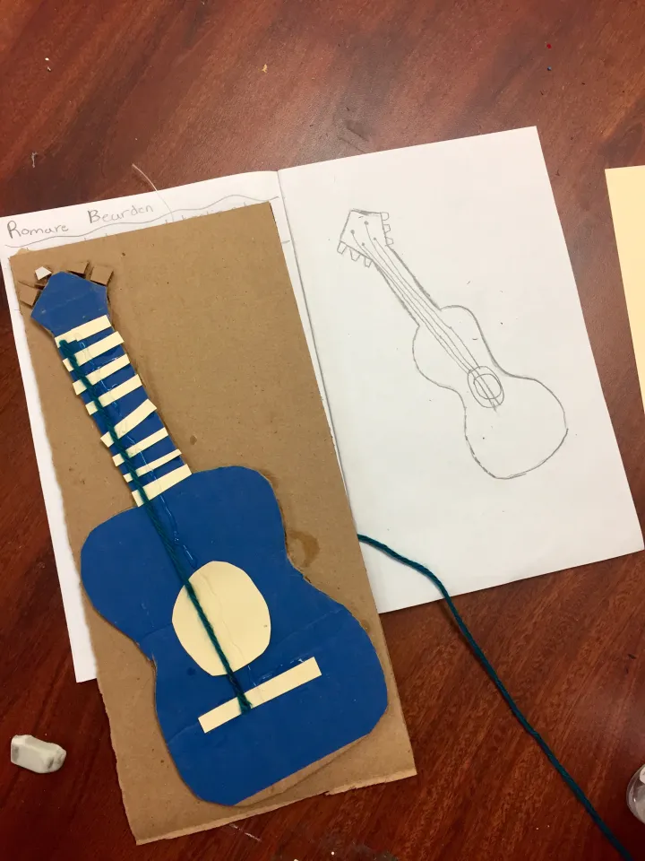 Jazz Printmaking & Collage Art Lesson Plan