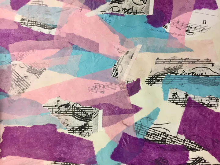 Jazz Printmaking & Collage Art Lesson Plan