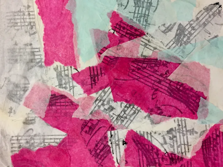 Jazz Printmaking & Collage Art Lesson Plan