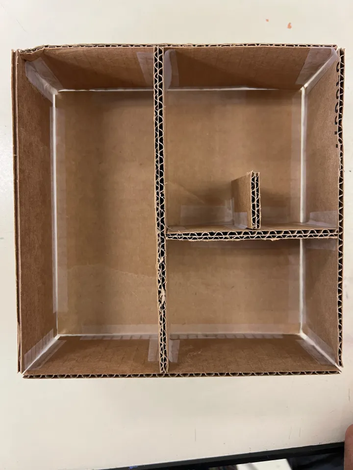 3D cardboard boxes