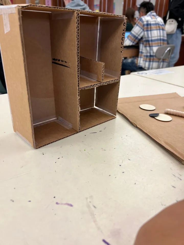 3D cardboard boxes
