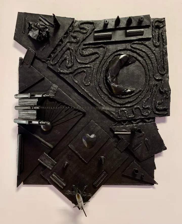 assemblage relief sculpture