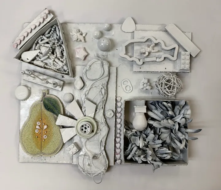 assemblage relief sculpture