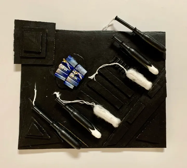 assemblage relief sculpture