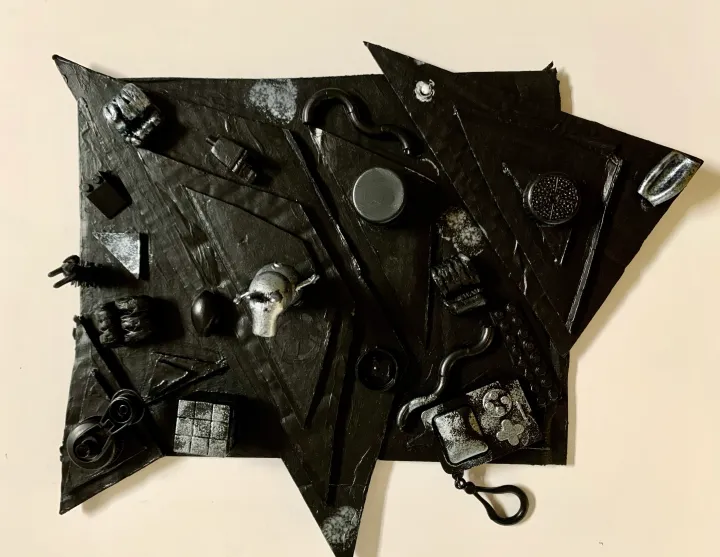 assemblage relief sculpture
