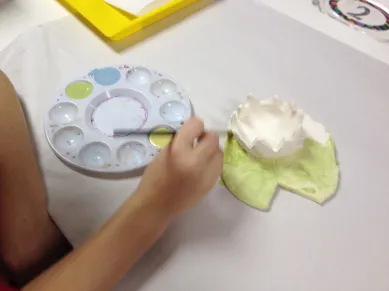 lilypad & flower slab and pinch pot clay art lesson lilypad & flower slab and pinch pot clay art lesson
