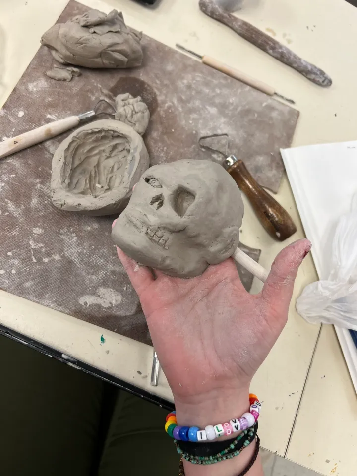 Clay Bust Art Lesson