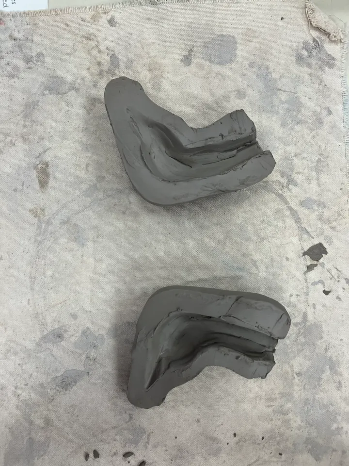 clay bust art lesson
