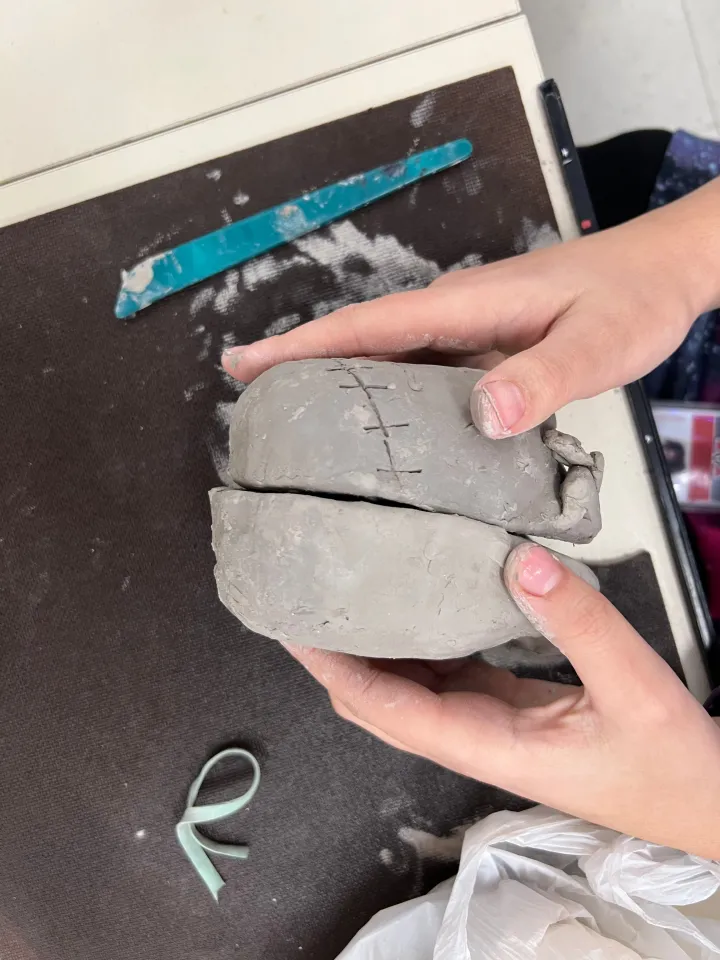 clay bust art lesson