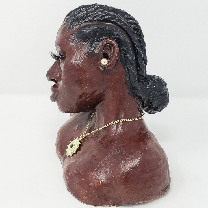 clay bust art lesson
