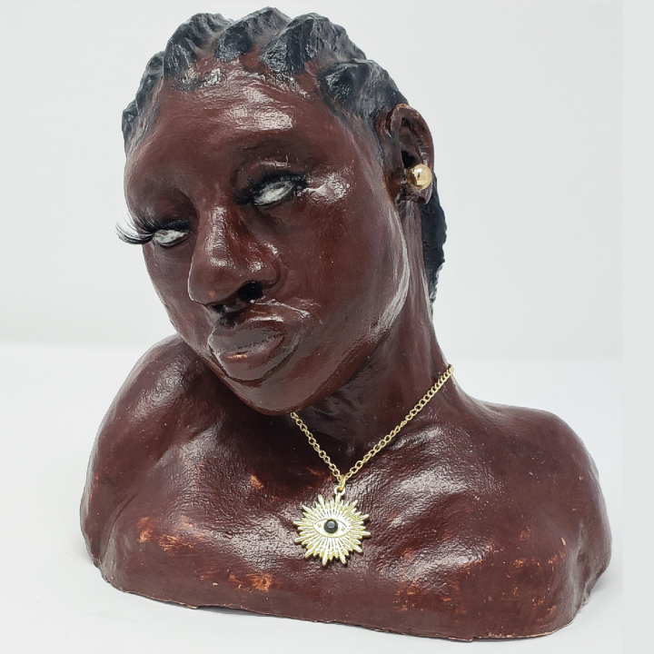 clay bust art lesson