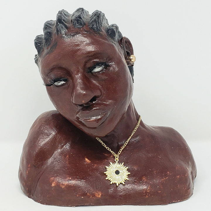 clay bust art lesson