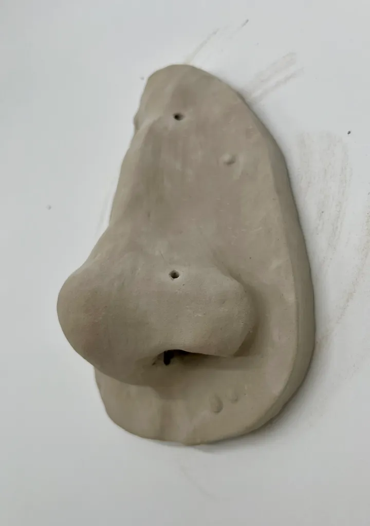 clay facial fragment slab