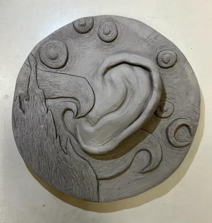 clay facial feature slab lesson