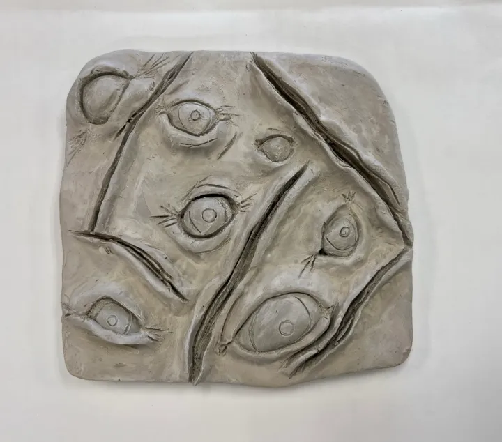 clay facial feature slab lesson