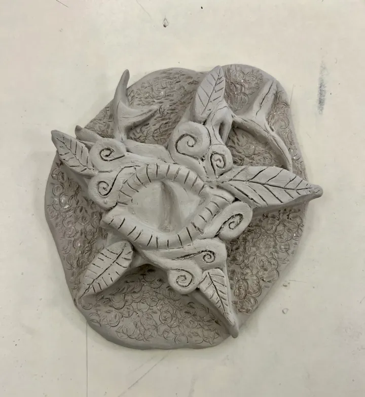 clay facial feature slab lesson