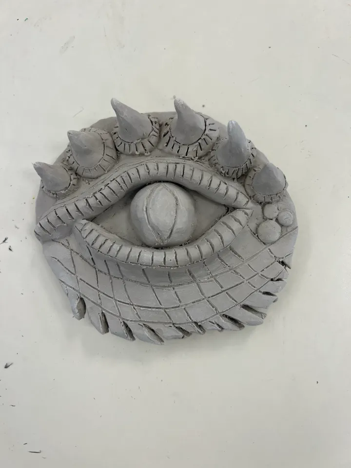 clay facial feature slab lesson