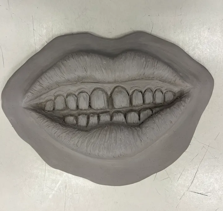clay facial feature slab lesson