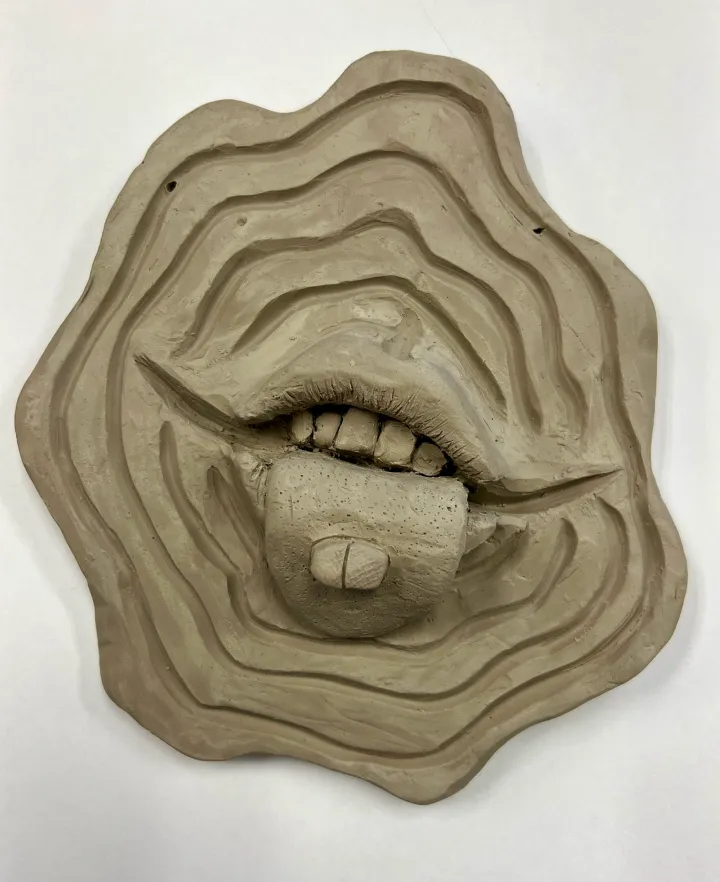 clay facial feature slab lesson