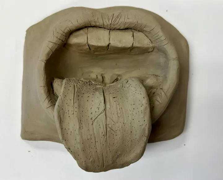 clay facial feature slab lesson