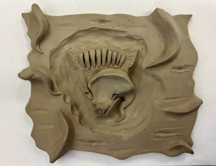 clay facial feature slab lesson