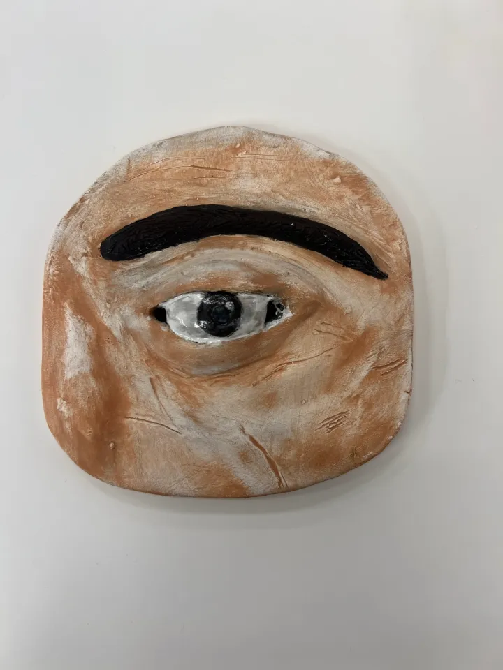 clay facial feature slab lesson