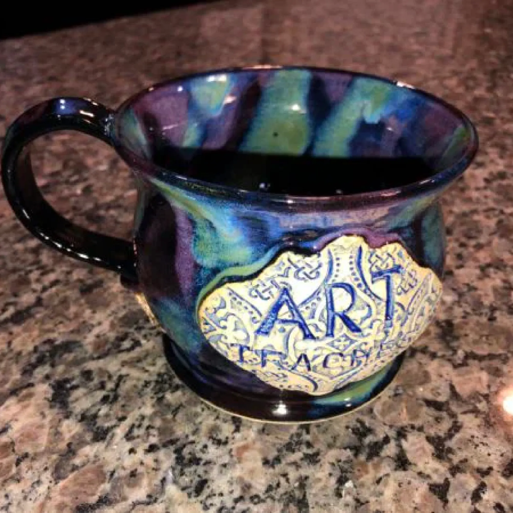 Art Teacher Mug Handmade Wheel-thrown stoneware
