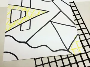 Non Objective Texture Crayon Resist