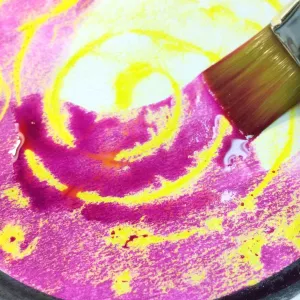 Non Objective Texture Crayon Resist