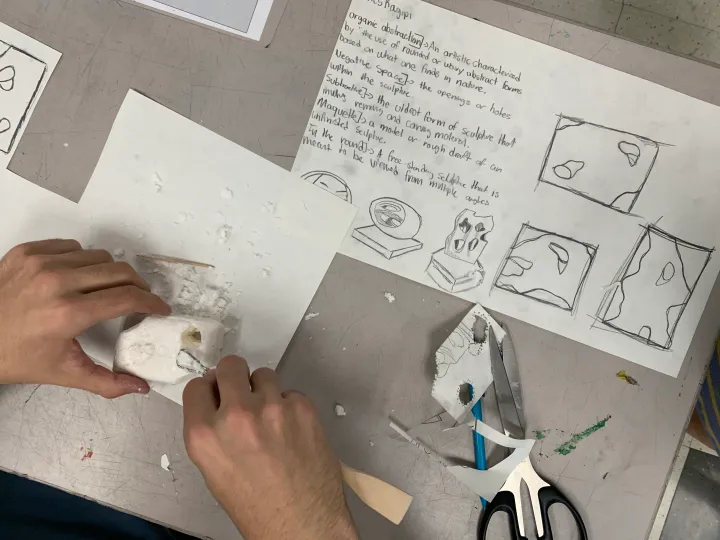 soap carving art lesson
