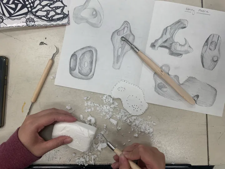 soap carving art lesson