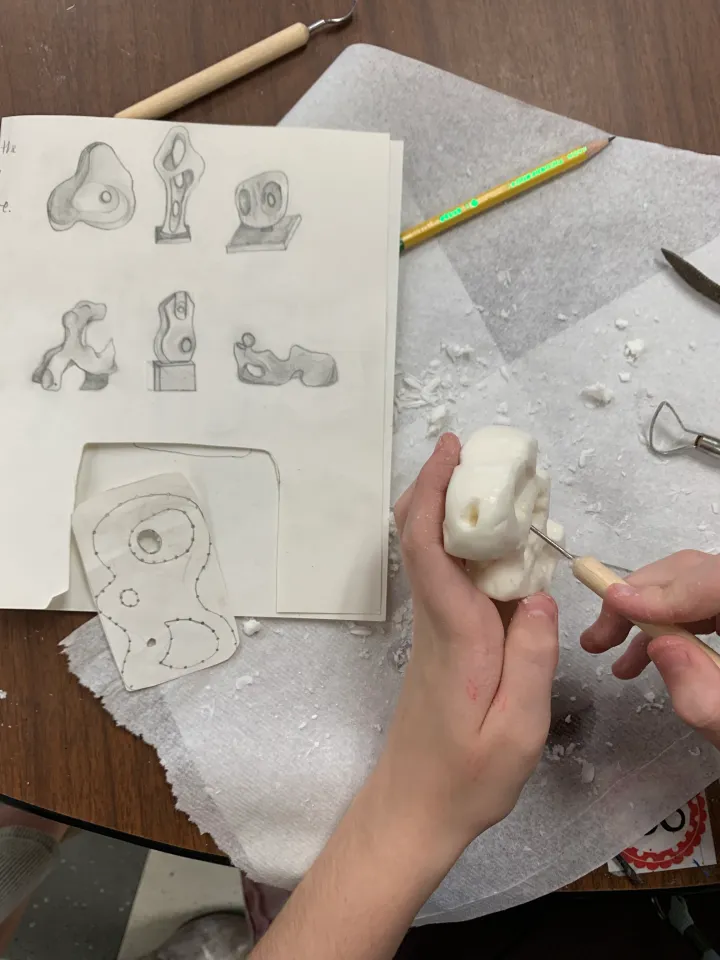 soap carving art lesson