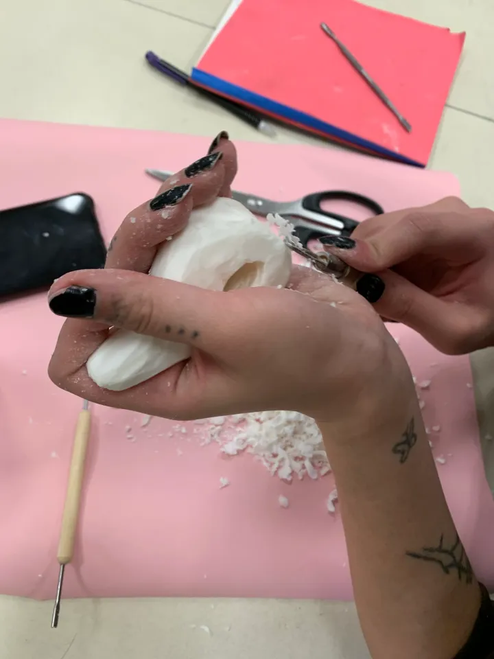 soap carving art lesson