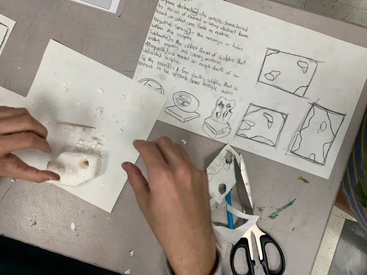 soap carving art lesson