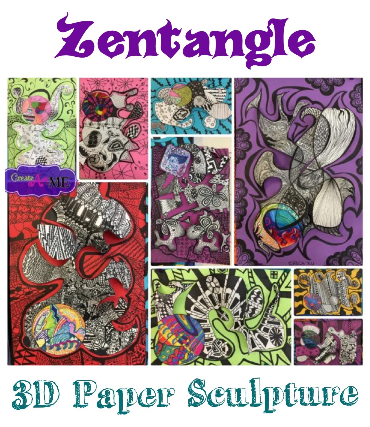 Featured: Rhythm and Emphasis – Zentangle 3D Paper Sculpture